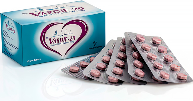 Vardif Vardenafil HCL 20mg Tablets Alpha Pharma Vardif Vardenafil HCL 20mg Tablets Alpha Pharma